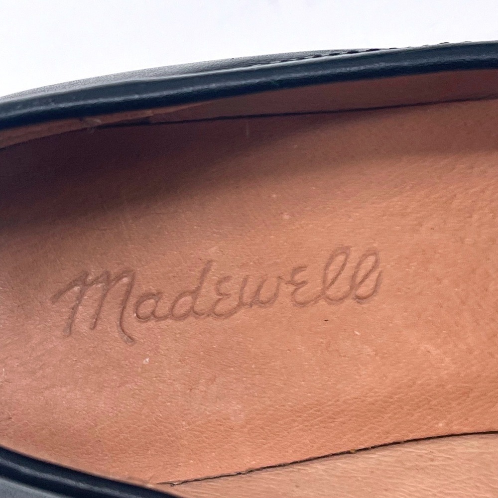 Madewell Bradley Lugsole Loafers Black Leather Chunky Penny Shoes 7 Y2K - Picture 6 of 8